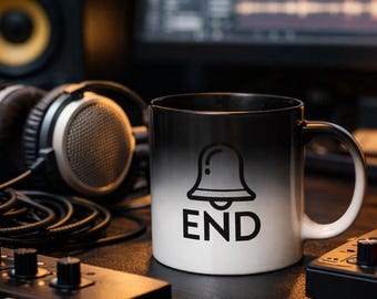 Bell End Mug – Minimalist Rude Mug – Funny Coffee Cup – Cheeky Office Gift