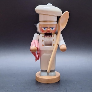 Authentic Steinbach Chubby Chef Nutcracker, Steinbach Wooden Nutcracker, Wooden Handcrafted Holiday Decor, German Christmas Decor