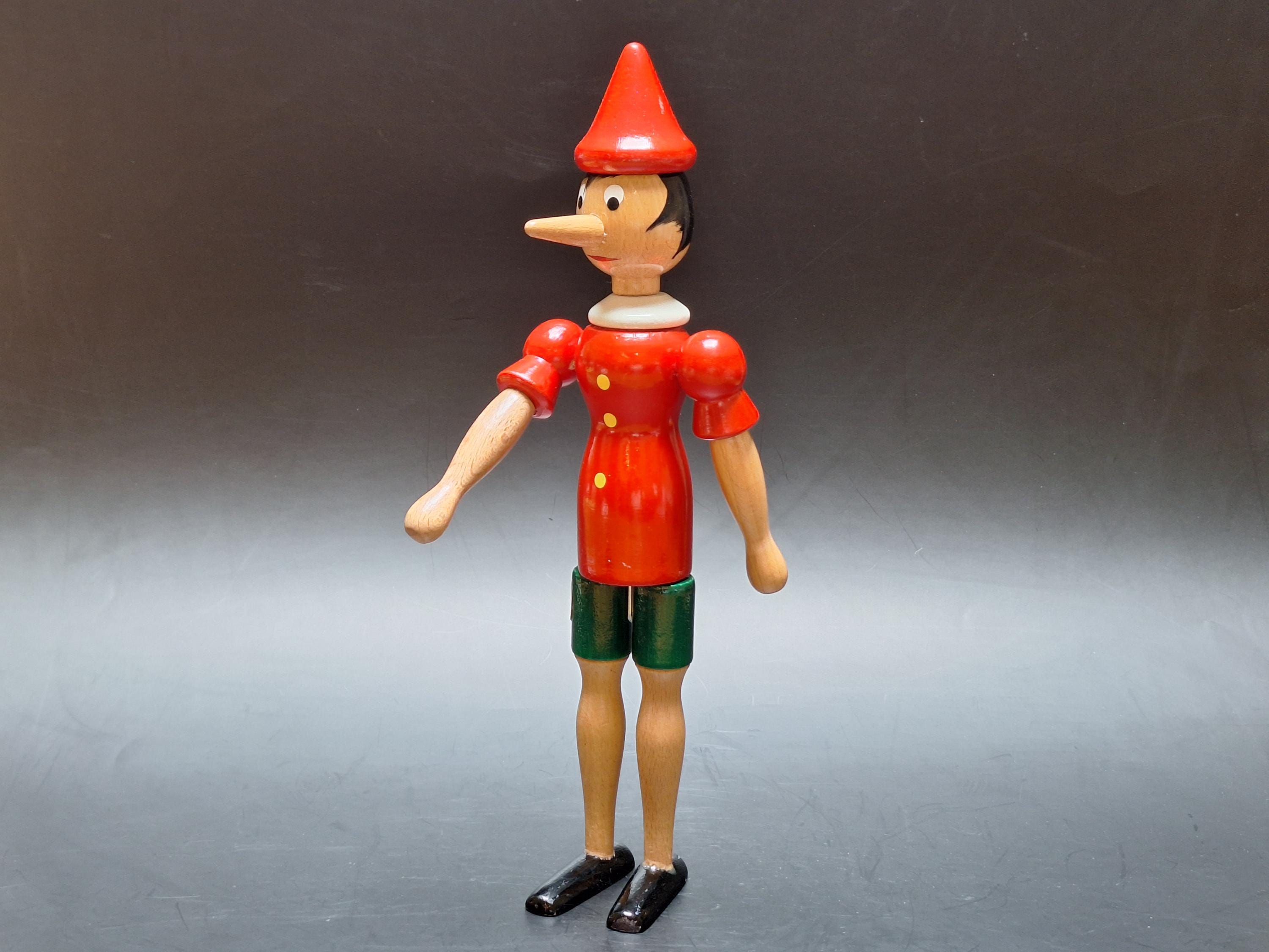 Wooden Pinocchio Figurine - Etsy