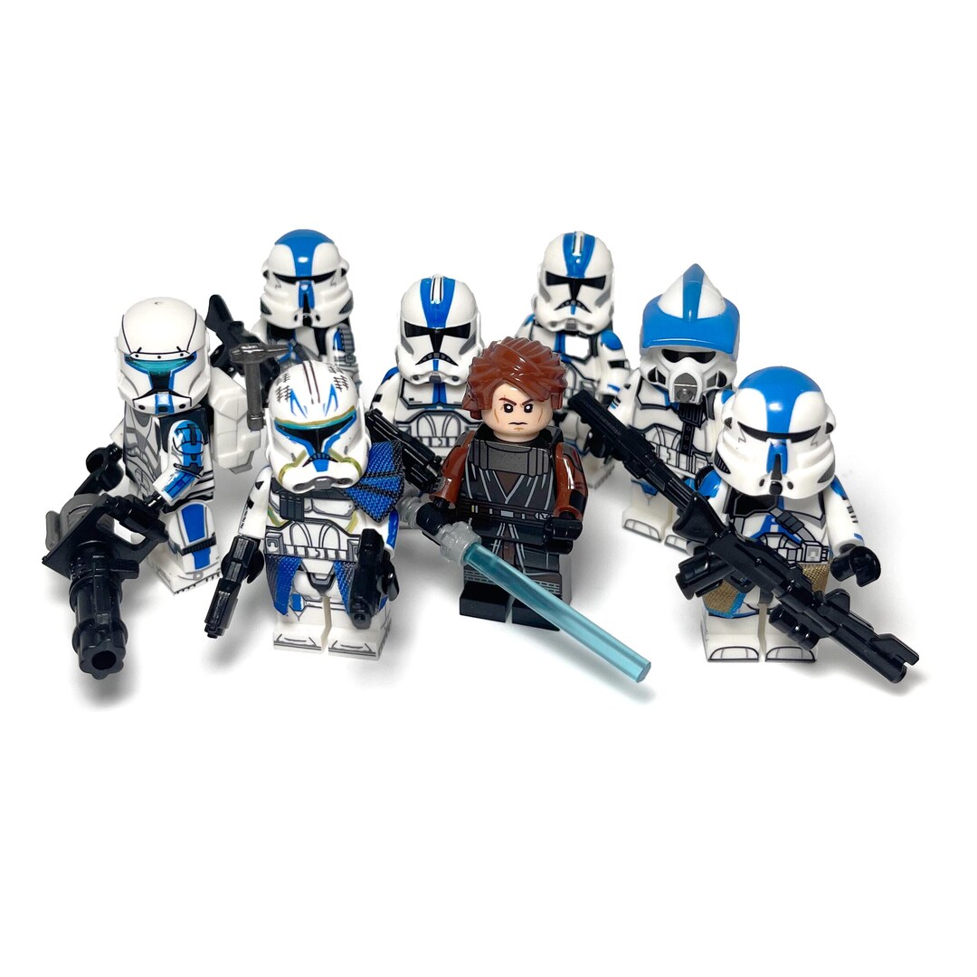 501st Legion Anakin Skywalker Minifigures Star Wars Clone Wars Blue ...
