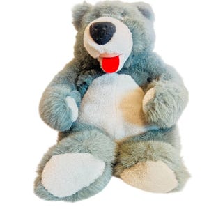 Vintage Disneys Baloo Plush Teddy Bear 16&quot; Jungle Book Stuffed Animal Soft Toy