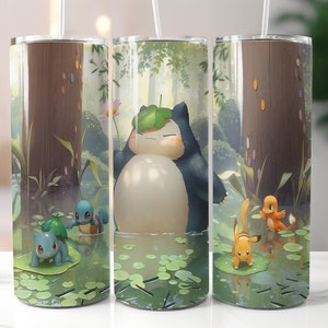 Pokemon parody snorlax tumbler wrap, snorlax png, parody cartoon snorlax anime png, tumbler and mug wrap, digtal design snorlax png