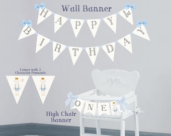 Lamb 1st Birthday Banner, Simple Animal Theme (Instant Download)