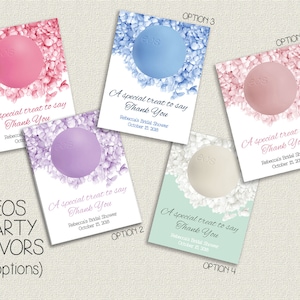EOS Favor - Hydrangea Bridal Shower Favor Card - Garden Floral Bridal Shower - Eos Lip Balm Favor - Romantic Bridal Shower Eos -Digital Only