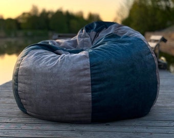Giant Bean Bag for Adults and Kids, Custom and premium fabrics, COVER ONLY