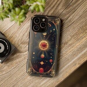 Disegni di carte a tema celeste, custodia resistente per iPhone 16, 15, 14 Plus, 13, 12, 11, XR, Samsung S24, S23, S22, S21, Pixel 8