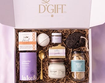 Premium Lavender Spa Gift Box | Luxury Relaxation Set | Canadian Self-Care Hamper