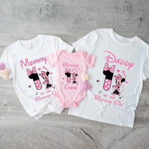 Minnie Mouse Birthday Girl Shirt: Custom Family Matching Outfit