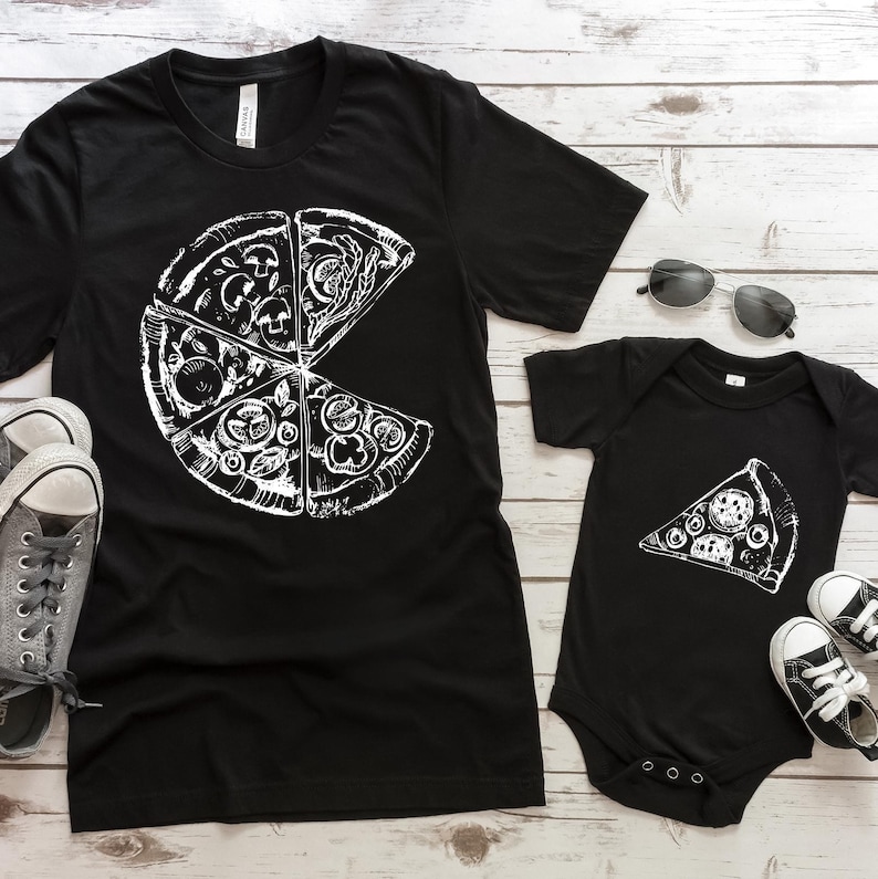 Matching Dad & Kids Pizza T-Shirts: Father's Day Outfit image 4