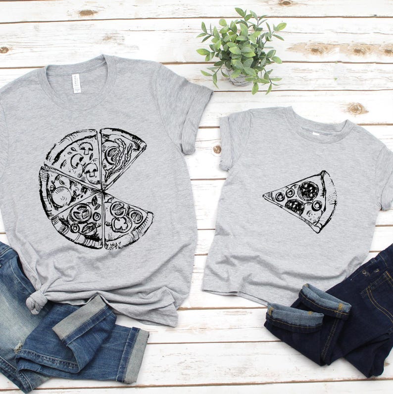 Matching Dad & Kids Pizza T-Shirts: Father's Day Outfit image 2