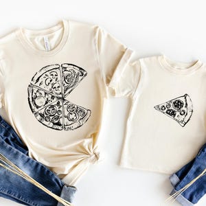 Matching Dad & Kids Pizza T-Shirts: Father's Day Outfit image 6