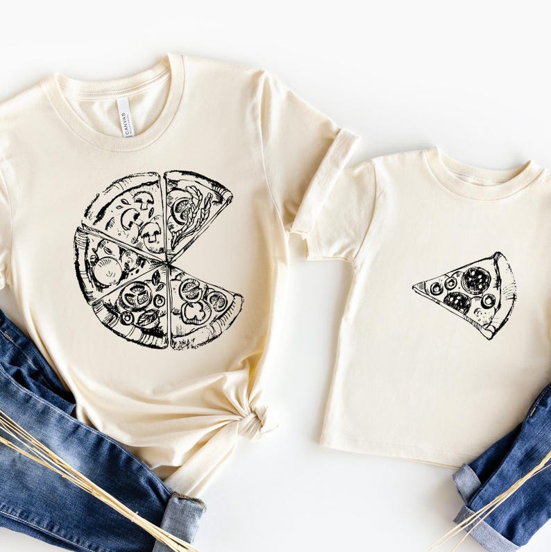 Matching Dad & Kids Pizza T-Shirts: Father's Day Outfit image 6