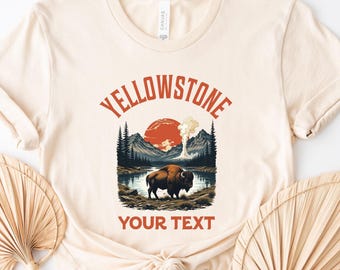 Personalized Yellowstone Family Trip Shirt: Custom Matching Vacation Tee