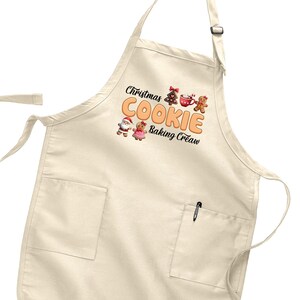 Christmas Baking Crew Apron, Christmas Apron, Christmas Lights Apron, Cookie Apron, Christmas Gift