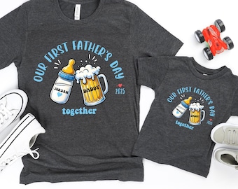 First Father's Day Matching Shirt: New Daddy & Baby Tee