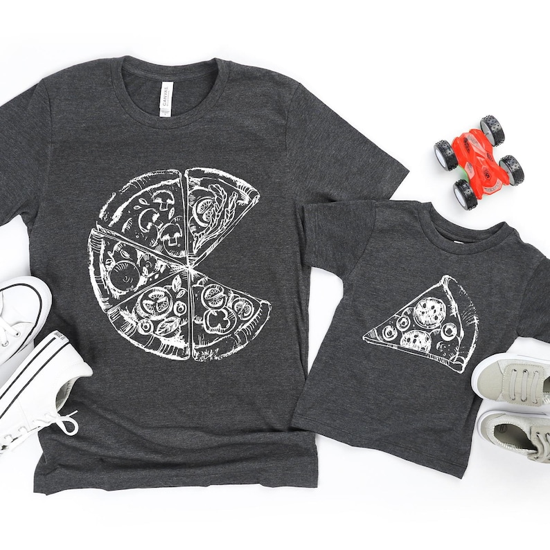 Matching Dad & Kids Pizza T-Shirts: Father's Day Outfit image 1