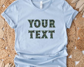 Personalized Bella Canvas T-Shirt: Custom Text Shirt