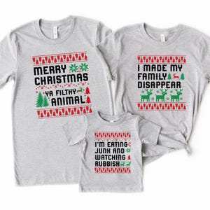Home Alone Christmas Movie Sweatshirt: Family Matching Group Tee