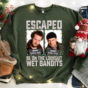 Home Alone Wet Bandits T-Shirt, Sweatshirt, Hoodie, Christmas Movie Sweater, Christmas Shirt, Xmas Movie