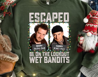 Home Alone Wet Bandits T-Shirt, Sweatshirt, Hoodie, Christmas Movie Sweater, Christmas Shirt, Xmas Movie