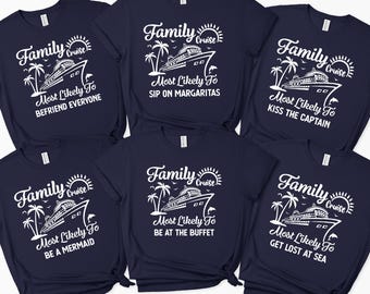 Matching Family Cruise Shirts: Funny Summer Vacation Tees