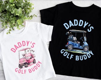 Daddy's Golf Buddy Shirt: Father Son Matching T-Shirt