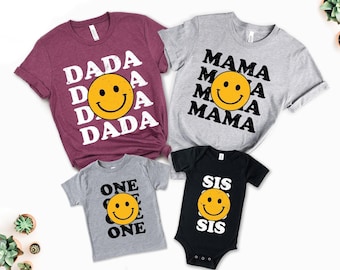 Matching Family Birthday Shirts: One Happy Dude Theme