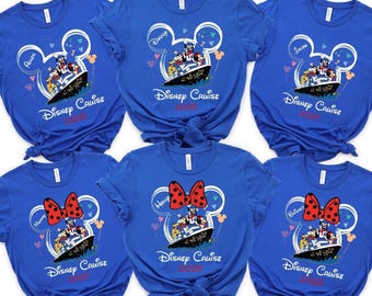 Custom Disney Cruise Shirt, Disney Trip T-Shirt, Matching Disney Cruise Shirt, Disney Custom Name, Disney Family Tee, Disney Vacation 2025