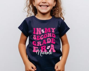 Custom In My First Grade Era Shirt, Back To School T-Shirt, First Day of School Shirt, Custom In My Grade Era Tee, Kindergarten Second Third