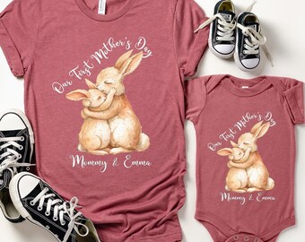 Custom Our First Mother's Day Shirt: Mommy and Me Outfit