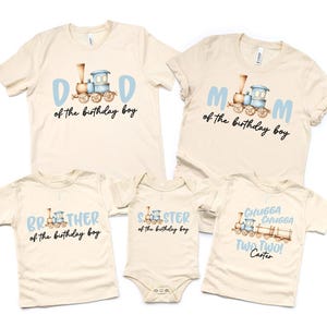 Two Two Train Birthday Shirt: Matching Family Chugga Theme