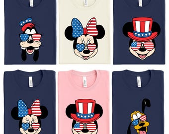 Disney 4th Of July Shirt, Disney Characters 4th of July, Mickey 4th Of July T-shirt, Mickey and Friends 4th July Tee, Disney USA Shirt