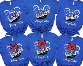Custom Disney Cruise Shirt, Disney Trip T-Shirt, Matching Disney Cruise Shirt, Disney Custom Name, Disney Family Tee, Disney Vacation 2025