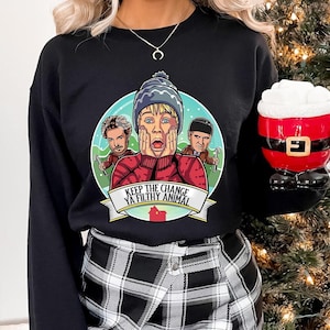 Home Alone Christmas Sweatshirt: 90s Nostalgia, Keep the Change