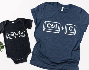 Copy Paste Father & Baby Outfit: Matching T-Shirt Set