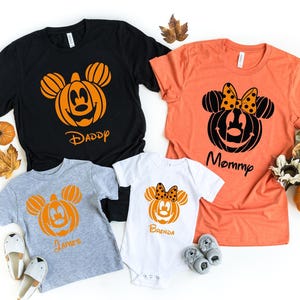 Custom Disney Halloween Shirts, Disney Halloween Family Shirts,Disney Family Shirts,Disney Shirts, Disney Pumpkin Shirts , Disney Halloween