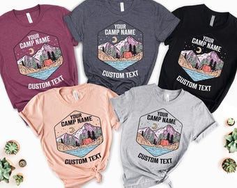 Custom Camping Shirts: Camp Squad Matching Group Tees