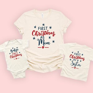 Matching Family First Christmas Shirts: Funny 2024 Christmas Tee