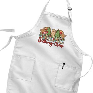 Christmas Baking Crew Apron, Christmas Apron, Christmas Lights Apron, Cookie Apron, Christmas Gift
