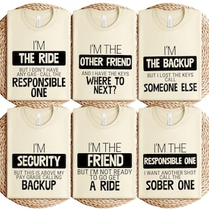 Funny Birthday Girl Group Shirts: Drunk Trip Matching Tees