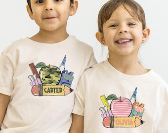 Custom Name Back To School Shirt: Personalized Kids T-Shirt