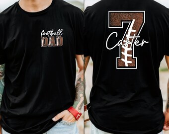 Custom Football Dad Shirt, Custom Dad Shirt, Football Dad Gift, Fathers Day Gift Shirt, Personalized Football Daddy Shirt