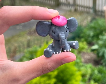 Cute clay Elephant miniature