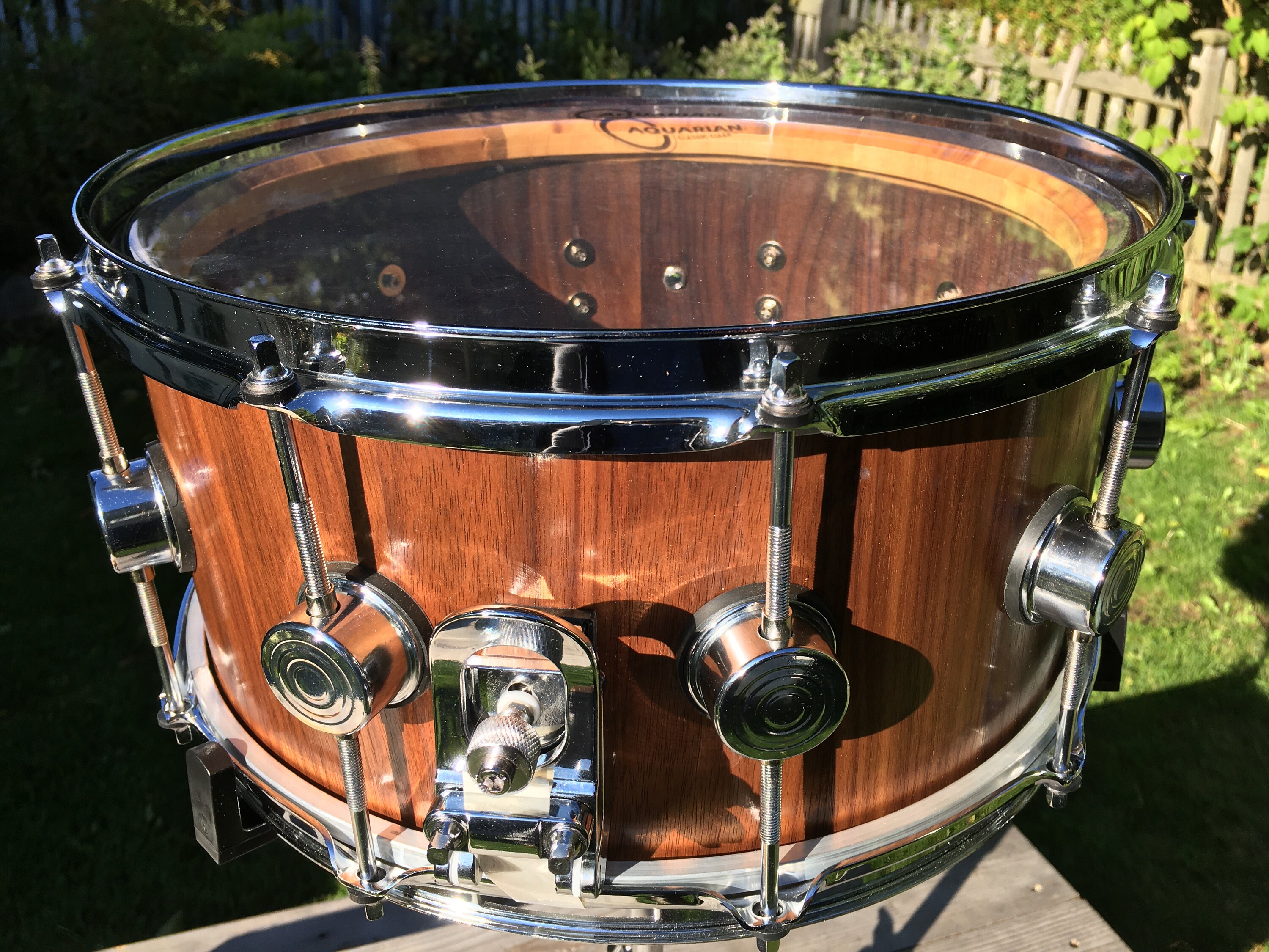 Snare Drum Walnut with Maple Reinforcement Rings Solid Wood Etsy