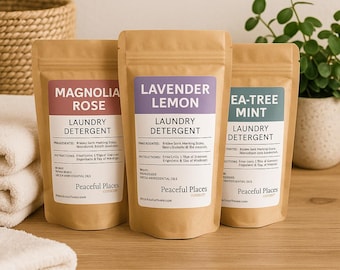 Homemade Laundry Detergent: Essential Oils & Goat Soap, 1lb