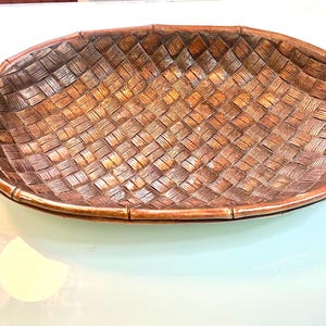 Pineapple Carved Decorstive Brown Bowl/Tray