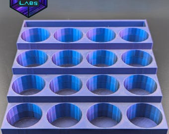 Suporte para frascos de e-líquido impresso em 3D, organizador para loja de vape.