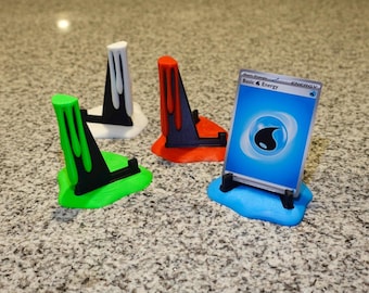 スライムトレーディングカードスタンド、トレーディングカードとコレクターカード用の3Dプリントディスプレイ