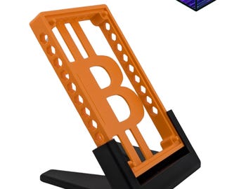 Suporte Bitaxe Gamma 601 impresso em 3D: Exibição de plataforma de mineração de criptomoedas