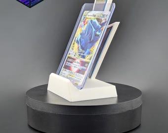 Suporte para Cartões em Formato de Raio, Expositor Impresso em 3D para Cartões Colecionáveis e de Troca.